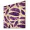 Designart - Ethnic VIolet Feathers - Bohemian & Eclectic Print on Natural Pine Wood